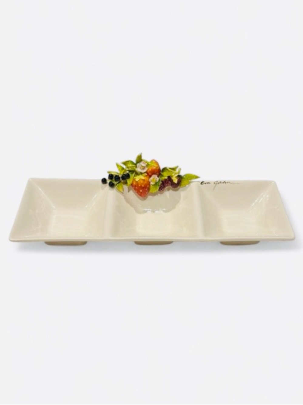 Eva Gordon Cream Colour Ceramic Serving Dish